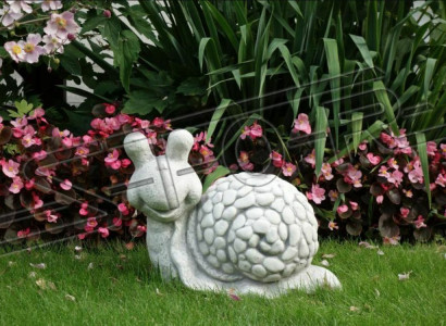 Garten Dekoration Schnecke Terrasse Stein Figuren Figur Deko
